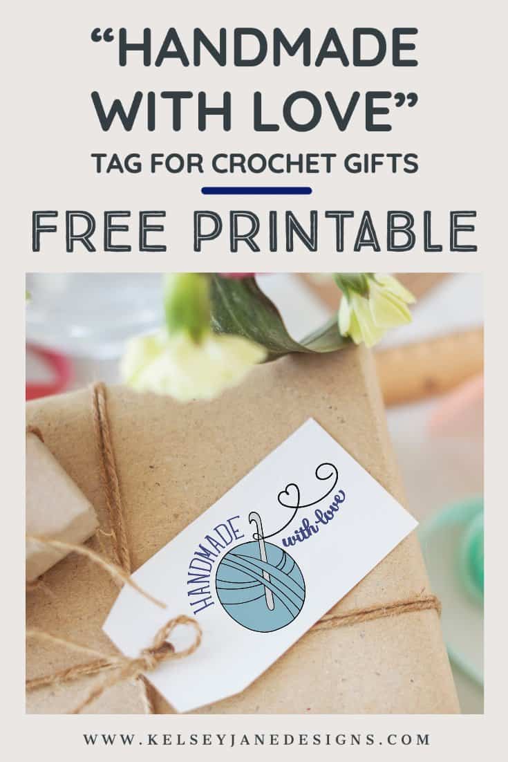 FREE Handmade with Love Gift Tags - Kelsey Jane Designs