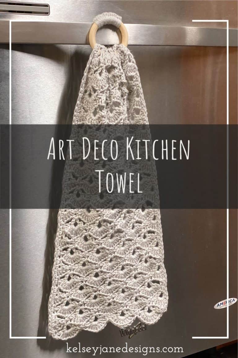 Art Deco Kitchen Towel You Can Crochet Today!
