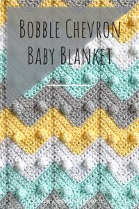 How to crochet the Bobble Chevron Baby Blanket