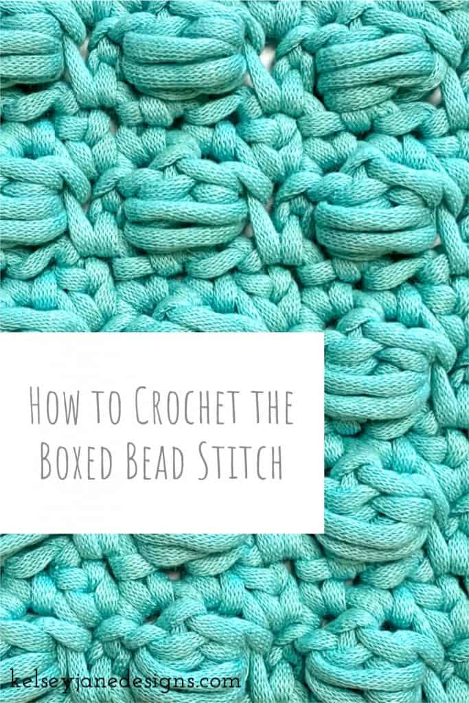 Learn how to crochet the Boxed Bead Stitch (featuring the Slanting Cluster slcl) in this easy to follow YouTube video tutorial. 