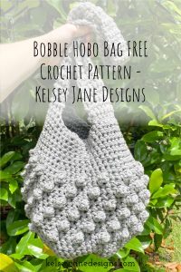 Bobble Hobo Crochet Bag FREE Pattern. Using 2 strands of Lily Sugar n' Cream at once. You'll have this perfect summer bag done in no time and ready for your next adventure!