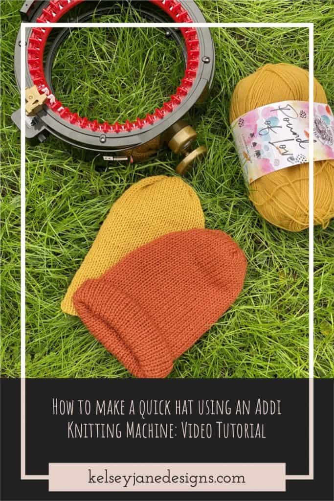 Learn how to quickly make a hat using your Addi circular knitting machine. Perfect for last minute Christmas gifts, craft fairs or for donating to charity.
