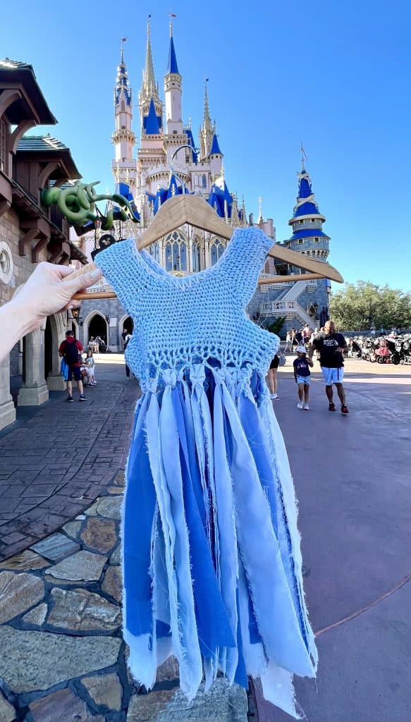 How to crochet a theme park princess dress! Any size, no pattern, easy tutorial