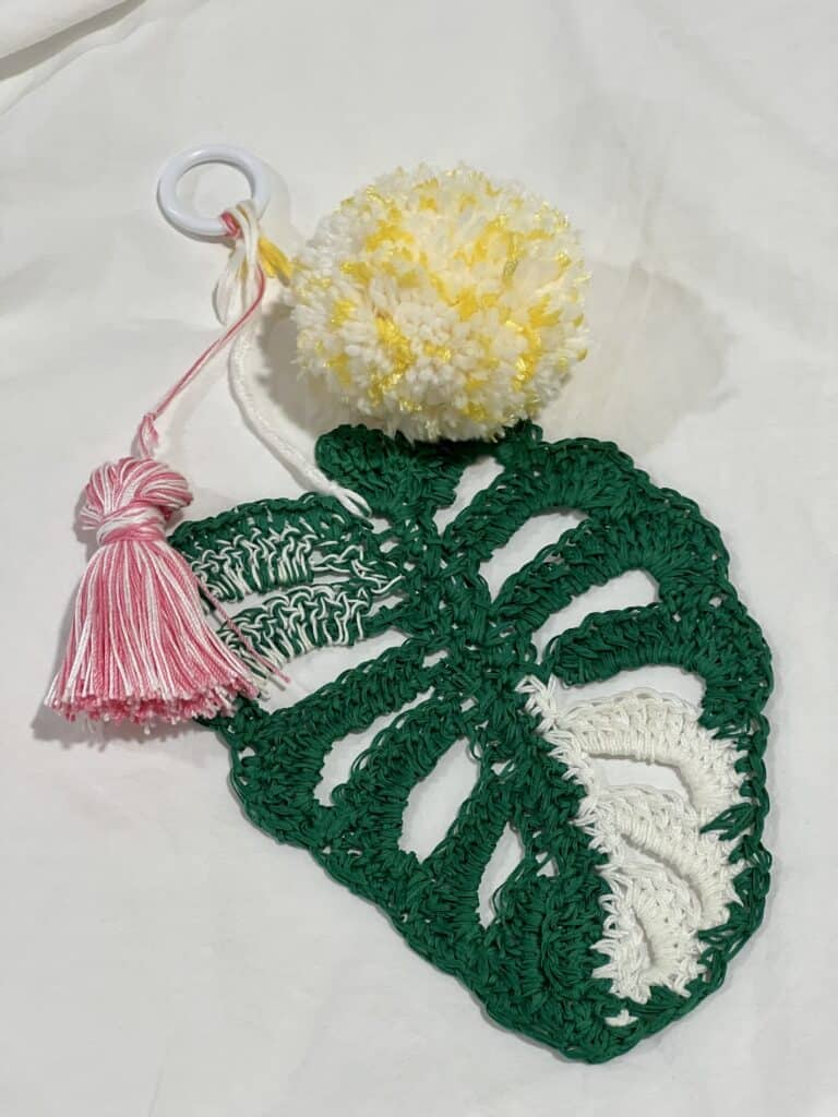 Unleash Your Creativity: Make Your Own Crochet Monstera Bag Keychain